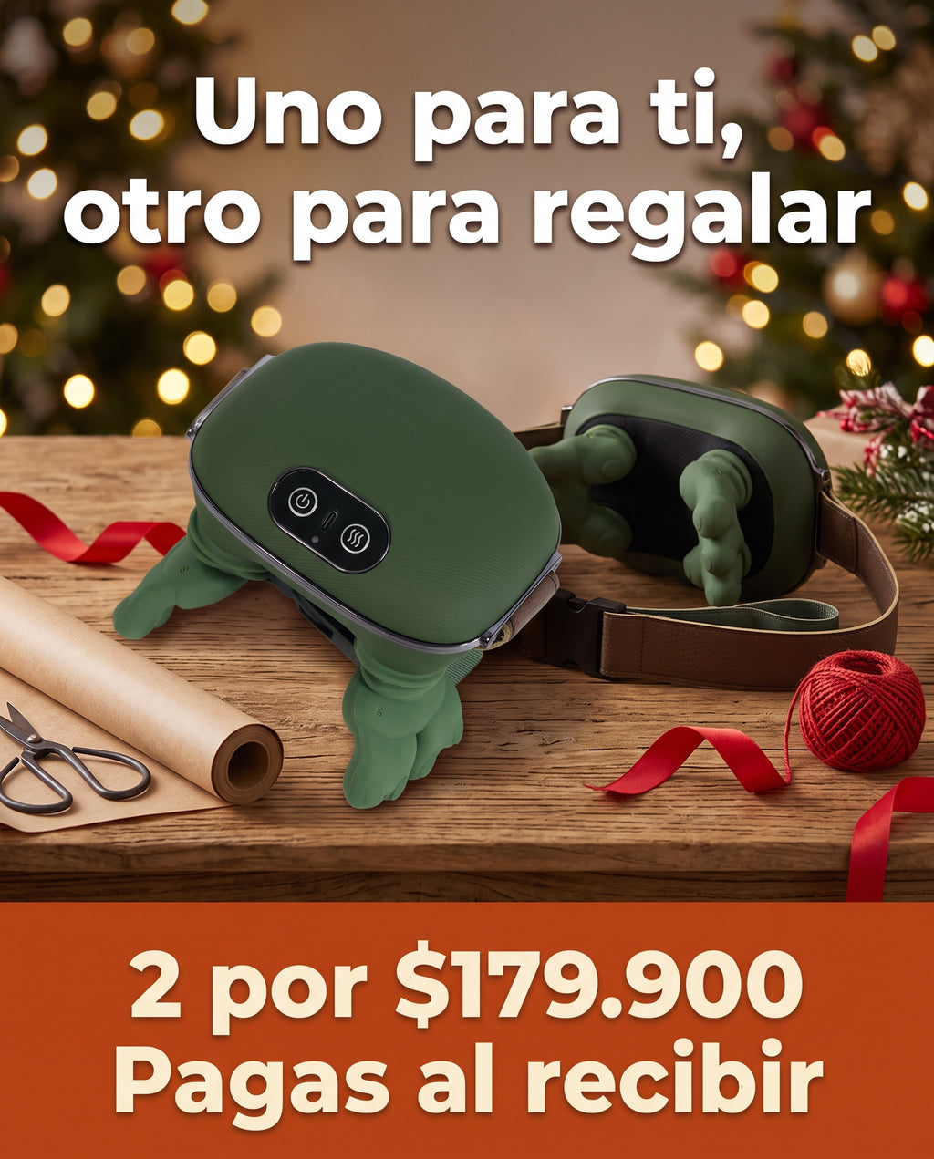 Dos masajeadores cervicales para regalar en Navidad