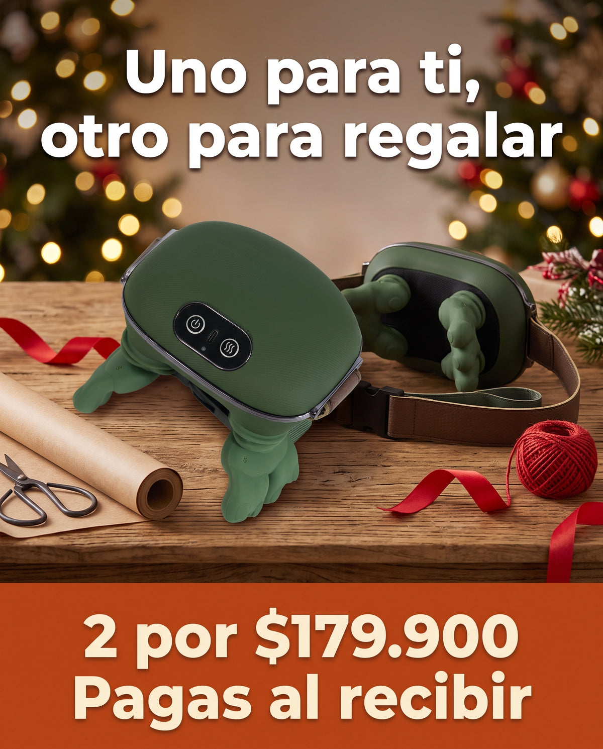 Dos masajeadores cervicales para regalar en Navidad